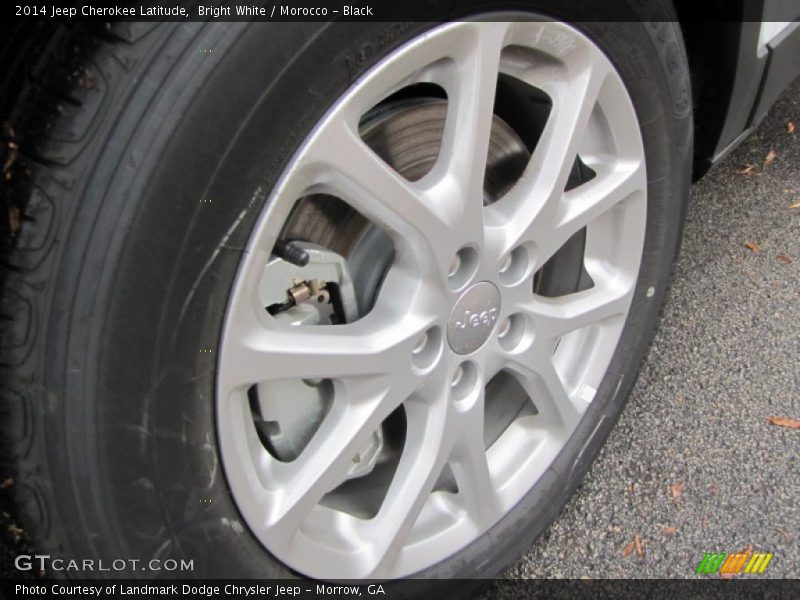 Bright White / Morocco - Black 2014 Jeep Cherokee Latitude