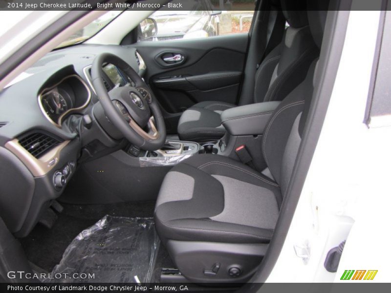Bright White / Morocco - Black 2014 Jeep Cherokee Latitude