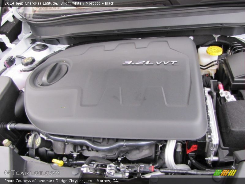 Bright White / Morocco - Black 2014 Jeep Cherokee Latitude