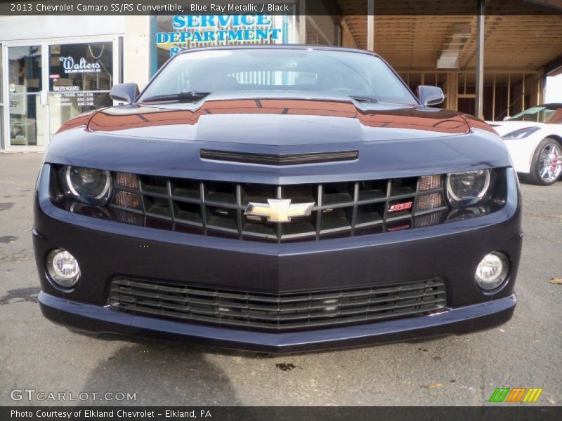 Blue Ray Metallic / Black 2013 Chevrolet Camaro SS/RS Convertible