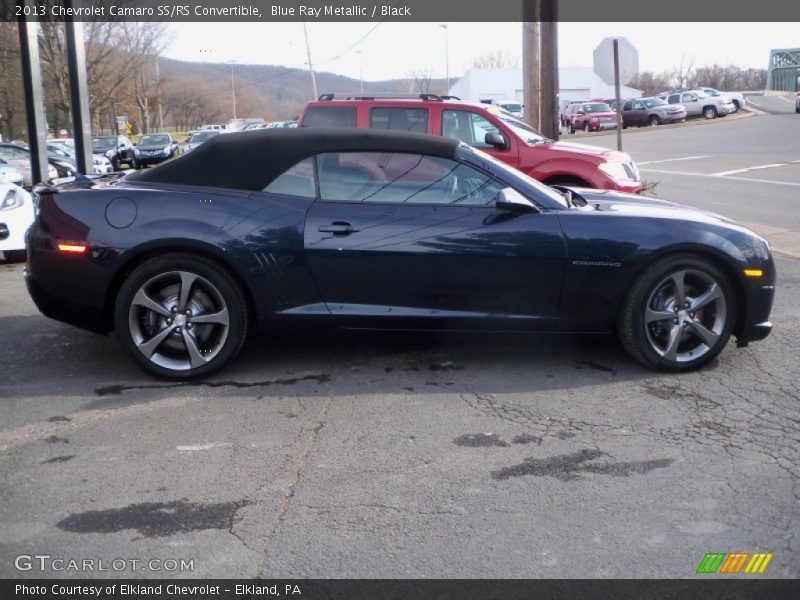 Blue Ray Metallic / Black 2013 Chevrolet Camaro SS/RS Convertible