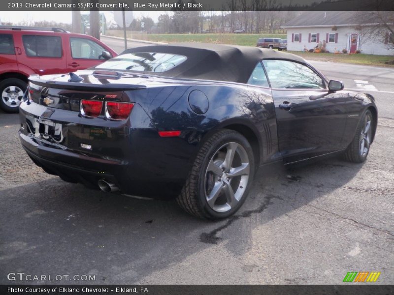 Blue Ray Metallic / Black 2013 Chevrolet Camaro SS/RS Convertible