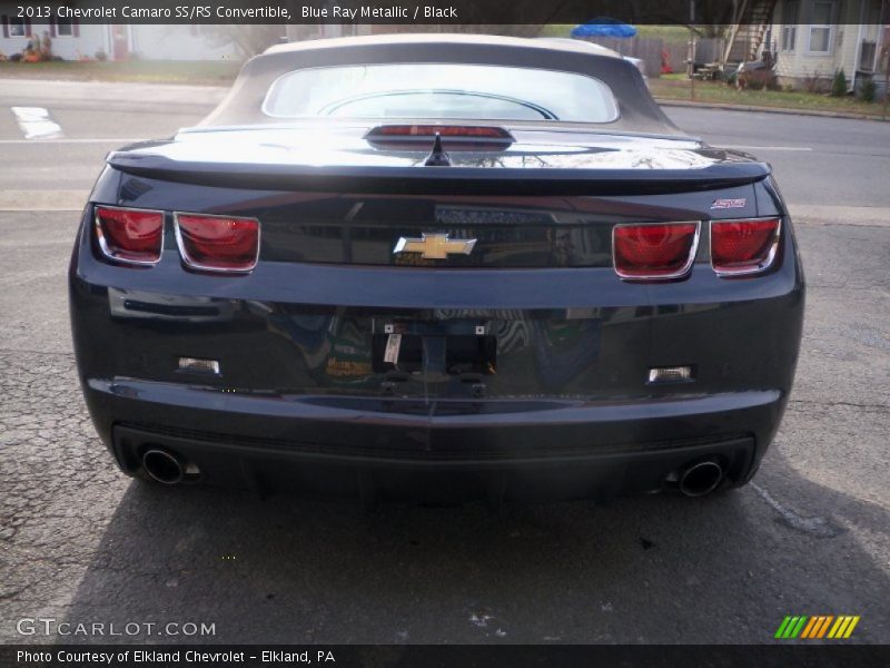 Blue Ray Metallic / Black 2013 Chevrolet Camaro SS/RS Convertible
