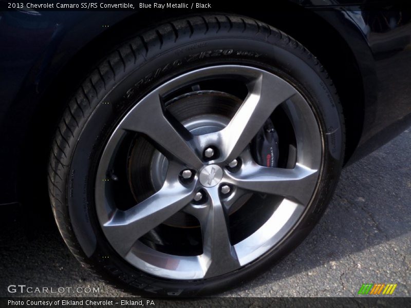 Blue Ray Metallic / Black 2013 Chevrolet Camaro SS/RS Convertible