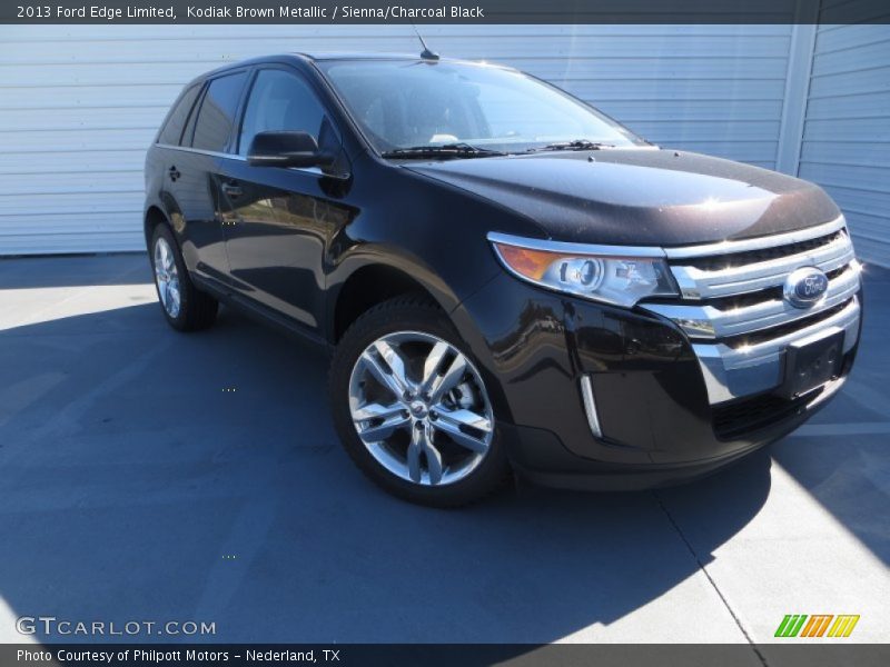 Kodiak Brown Metallic / Sienna/Charcoal Black 2013 Ford Edge Limited