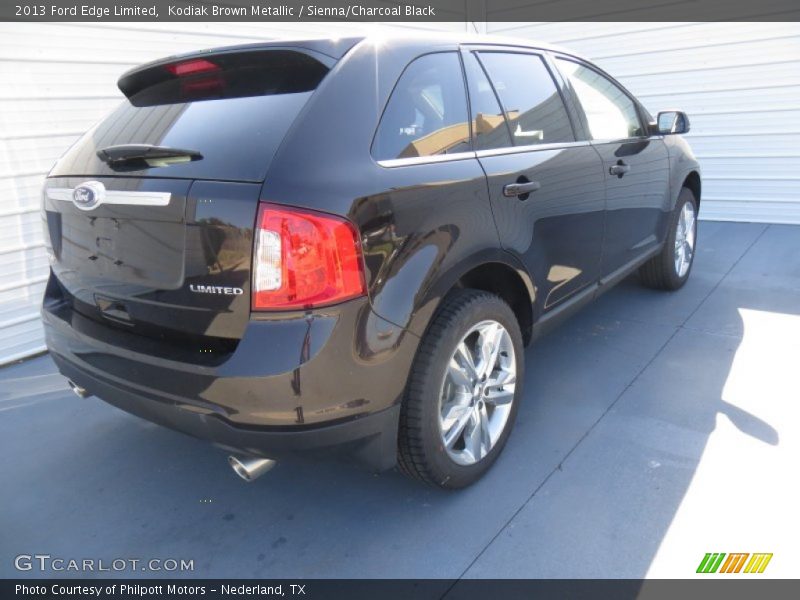 Kodiak Brown Metallic / Sienna/Charcoal Black 2013 Ford Edge Limited