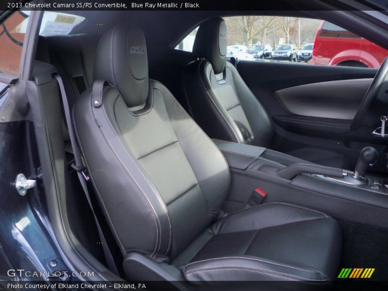 Blue Ray Metallic / Black 2013 Chevrolet Camaro SS/RS Convertible