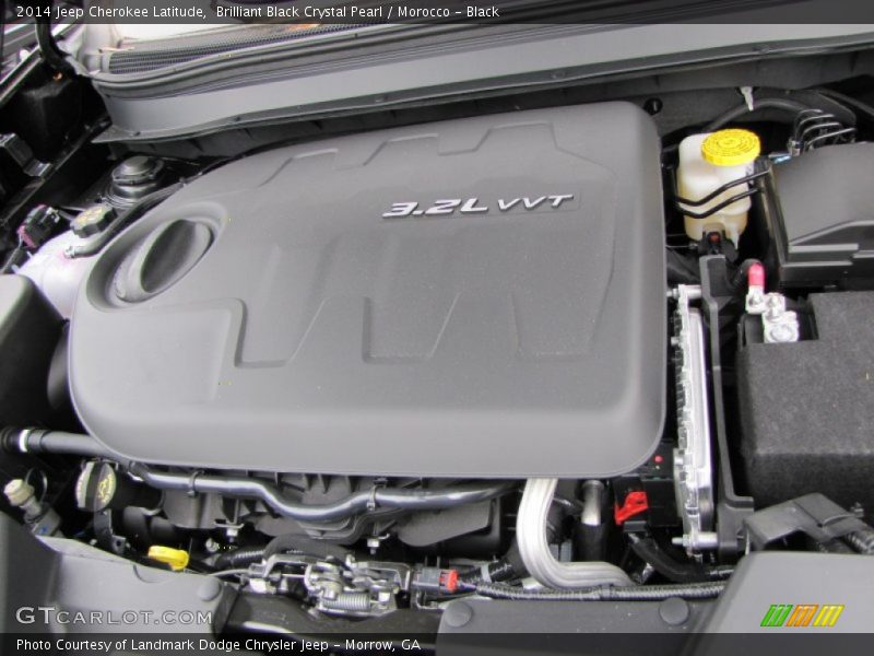 Brilliant Black Crystal Pearl / Morocco - Black 2014 Jeep Cherokee Latitude