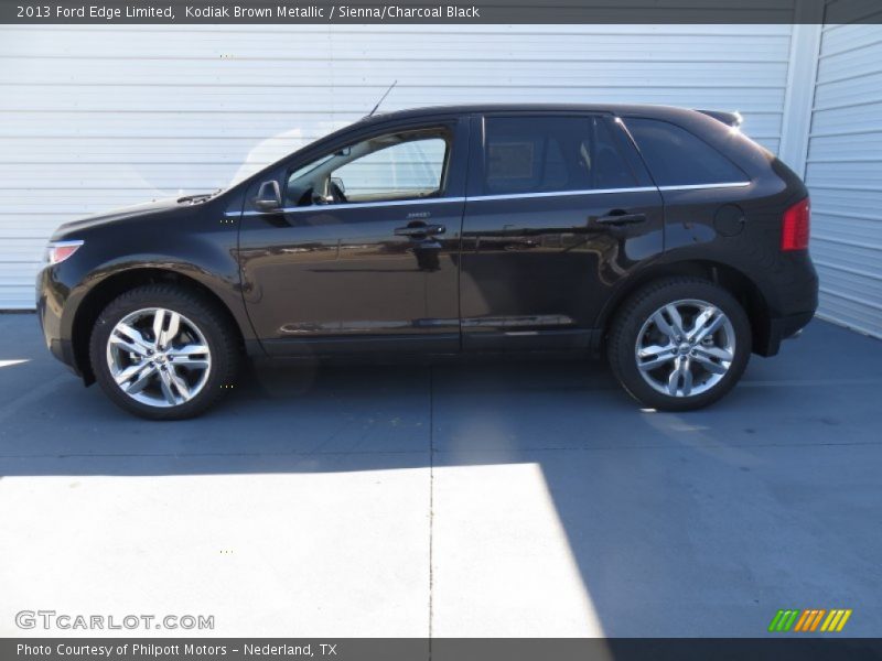 Kodiak Brown Metallic / Sienna/Charcoal Black 2013 Ford Edge Limited