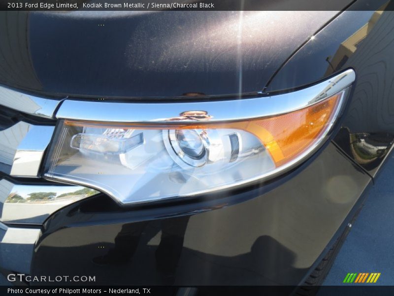 Kodiak Brown Metallic / Sienna/Charcoal Black 2013 Ford Edge Limited