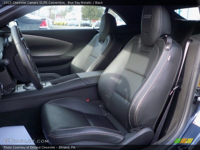 Blue Ray Metallic / Black 2013 Chevrolet Camaro SS/RS Convertible