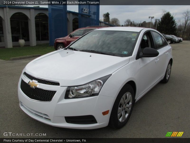 Summit White / Jet Black/Medium Titanium 2014 Chevrolet Cruze LS
