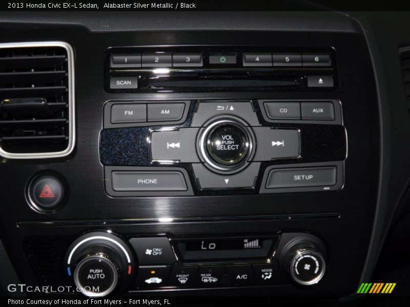 Alabaster Silver Metallic / Black 2013 Honda Civic EX-L Sedan