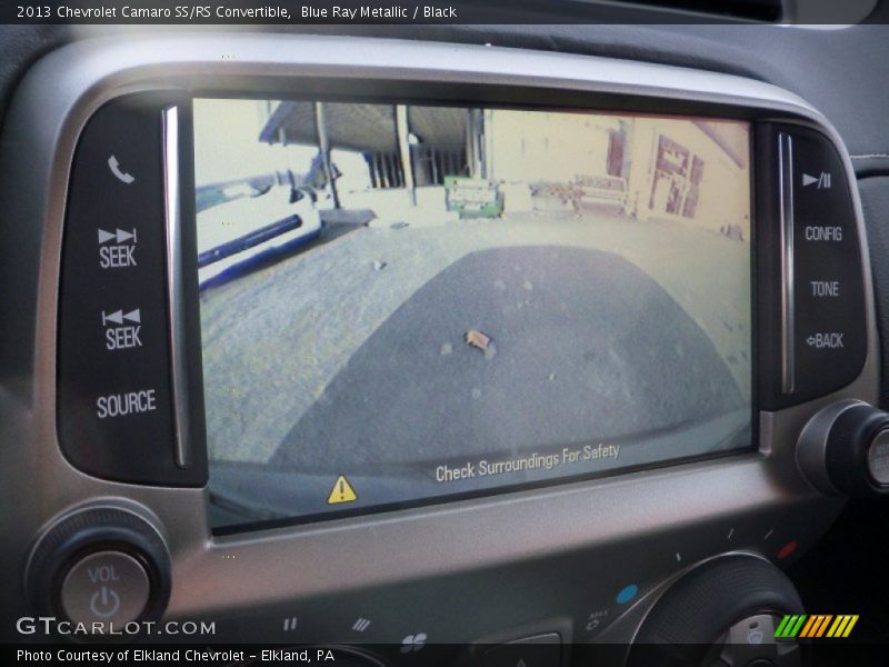 Blue Ray Metallic / Black 2013 Chevrolet Camaro SS/RS Convertible