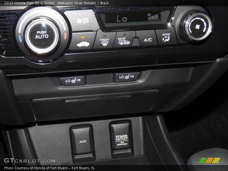 Alabaster Silver Metallic / Black 2013 Honda Civic EX-L Sedan