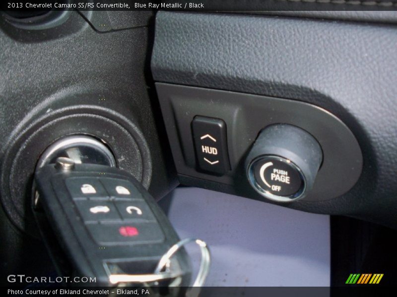 Blue Ray Metallic / Black 2013 Chevrolet Camaro SS/RS Convertible