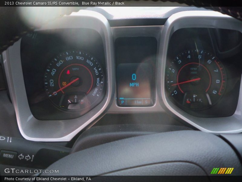 Blue Ray Metallic / Black 2013 Chevrolet Camaro SS/RS Convertible