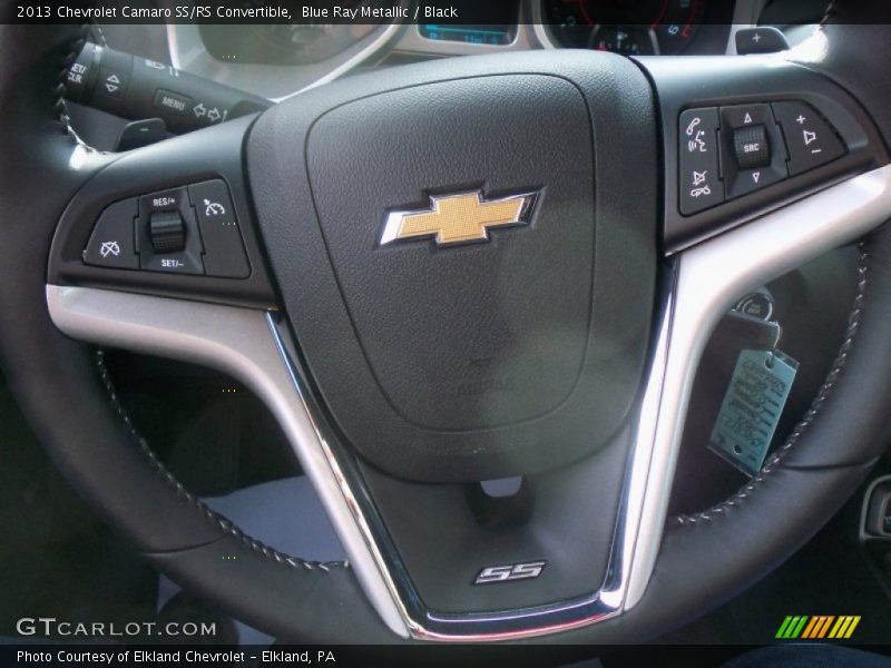 Blue Ray Metallic / Black 2013 Chevrolet Camaro SS/RS Convertible