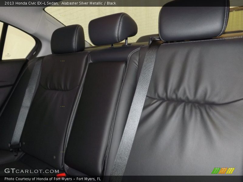 Alabaster Silver Metallic / Black 2013 Honda Civic EX-L Sedan