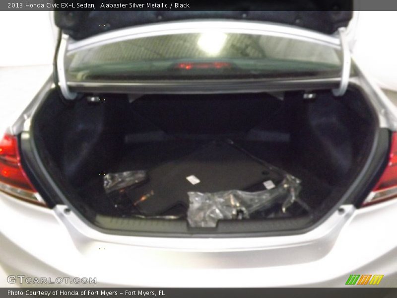 Alabaster Silver Metallic / Black 2013 Honda Civic EX-L Sedan