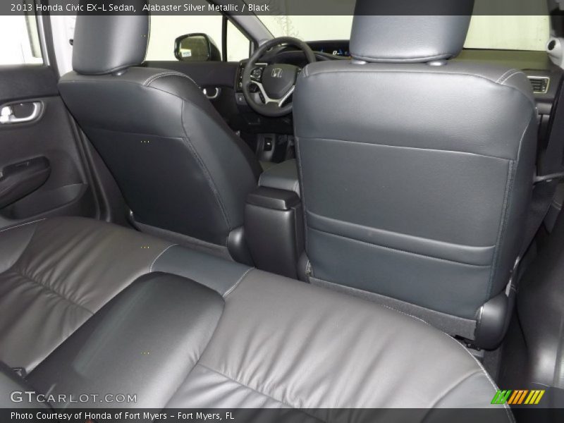 Alabaster Silver Metallic / Black 2013 Honda Civic EX-L Sedan