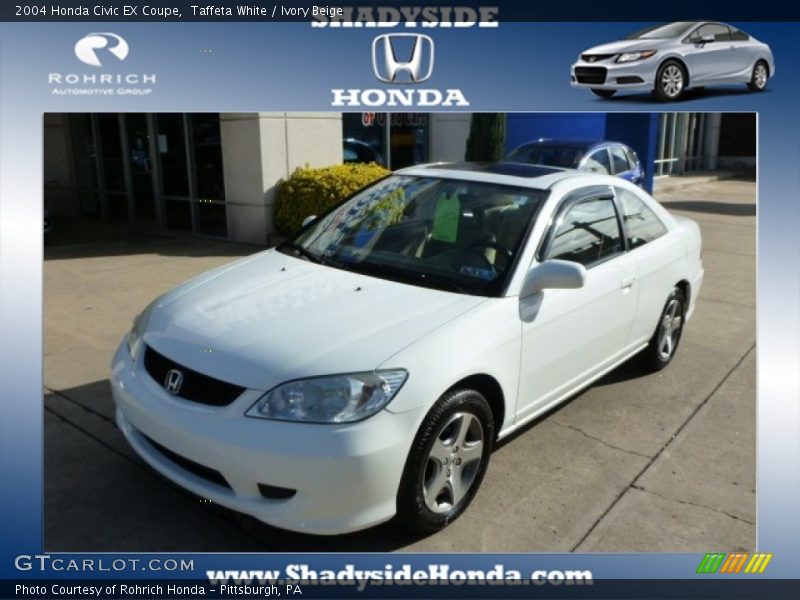 Taffeta White / Ivory Beige 2004 Honda Civic EX Coupe