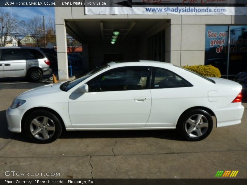 Taffeta White / Ivory Beige 2004 Honda Civic EX Coupe