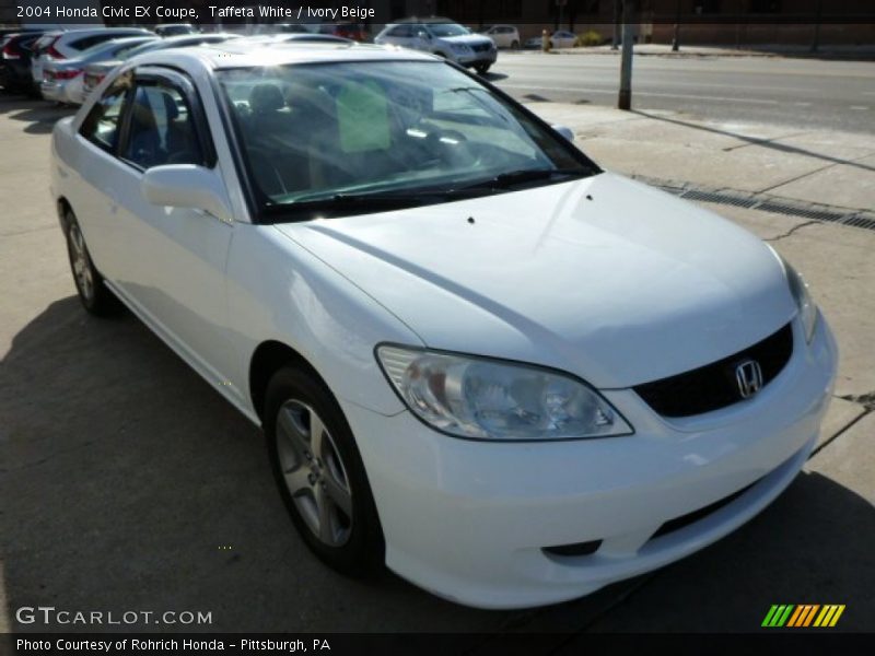 Taffeta White / Ivory Beige 2004 Honda Civic EX Coupe