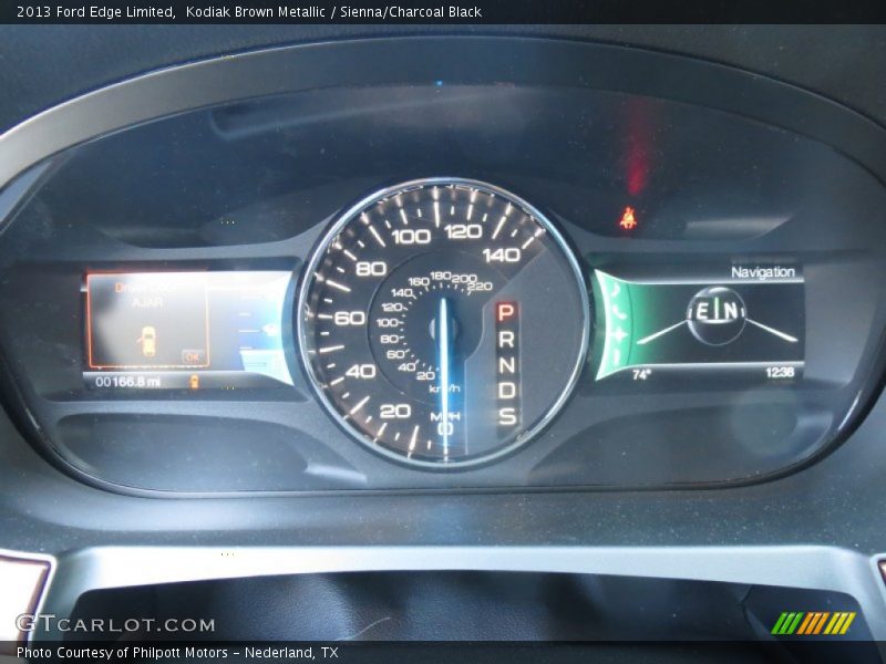 Kodiak Brown Metallic / Sienna/Charcoal Black 2013 Ford Edge Limited