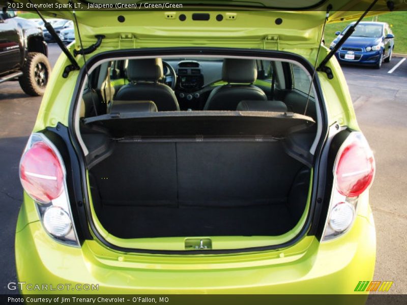 Jalapeno (Green) / Green/Green 2013 Chevrolet Spark LT