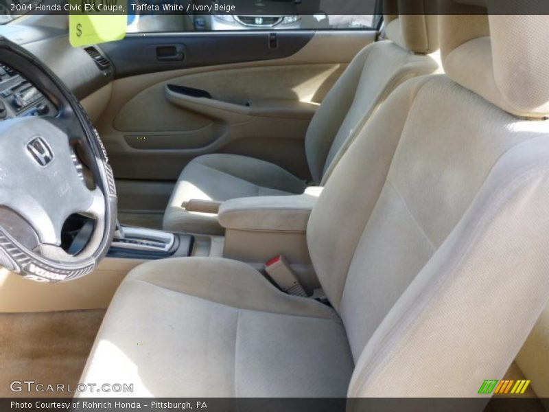 Taffeta White / Ivory Beige 2004 Honda Civic EX Coupe