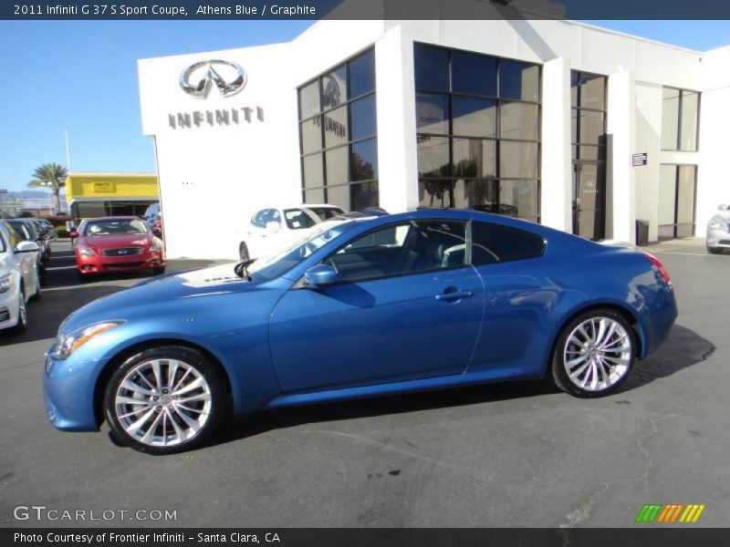 Athens Blue / Graphite 2011 Infiniti G 37 S Sport Coupe