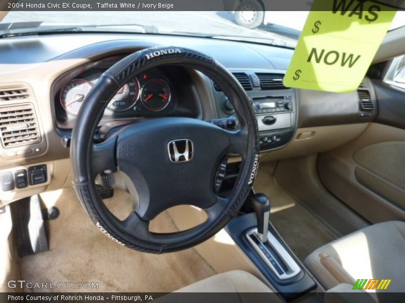 Taffeta White / Ivory Beige 2004 Honda Civic EX Coupe