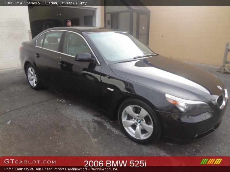 Jet Black / Grey 2006 BMW 5 Series 525i Sedan