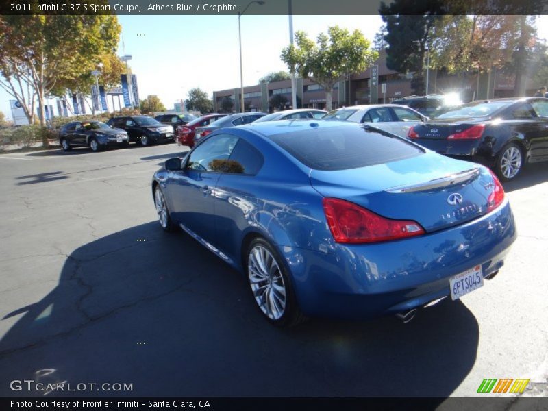 Athens Blue / Graphite 2011 Infiniti G 37 S Sport Coupe