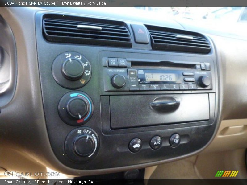 Taffeta White / Ivory Beige 2004 Honda Civic EX Coupe