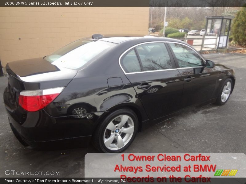 Jet Black / Grey 2006 BMW 5 Series 525i Sedan