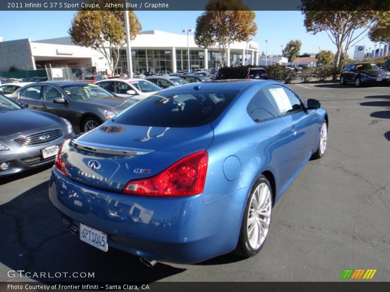 Athens Blue / Graphite 2011 Infiniti G 37 S Sport Coupe