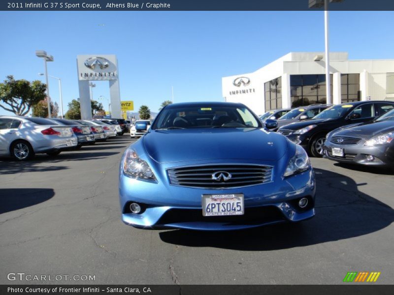 Athens Blue / Graphite 2011 Infiniti G 37 S Sport Coupe