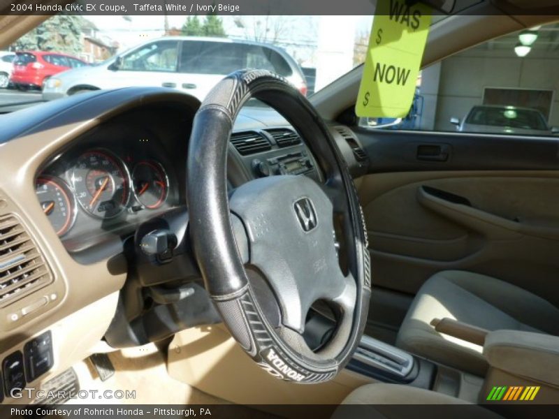 Taffeta White / Ivory Beige 2004 Honda Civic EX Coupe