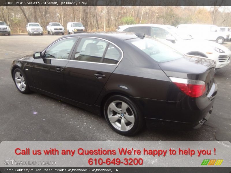 Jet Black / Grey 2006 BMW 5 Series 525i Sedan
