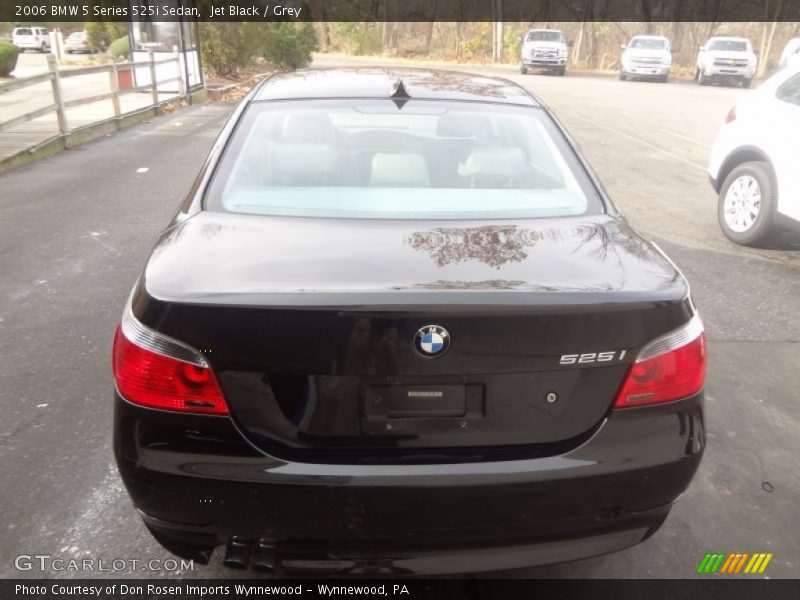Jet Black / Grey 2006 BMW 5 Series 525i Sedan