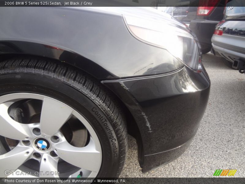 Jet Black / Grey 2006 BMW 5 Series 525i Sedan