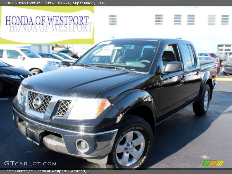 Super Black / Steel 2009 Nissan Frontier SE Crew Cab 4x4