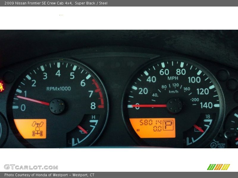 Super Black / Steel 2009 Nissan Frontier SE Crew Cab 4x4