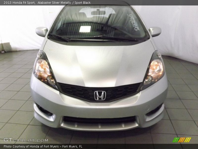 Alabaster Silver Metallic / Sport Black 2013 Honda Fit Sport