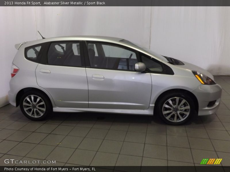 Alabaster Silver Metallic / Sport Black 2013 Honda Fit Sport