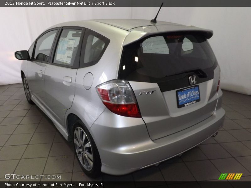 Alabaster Silver Metallic / Sport Black 2013 Honda Fit Sport