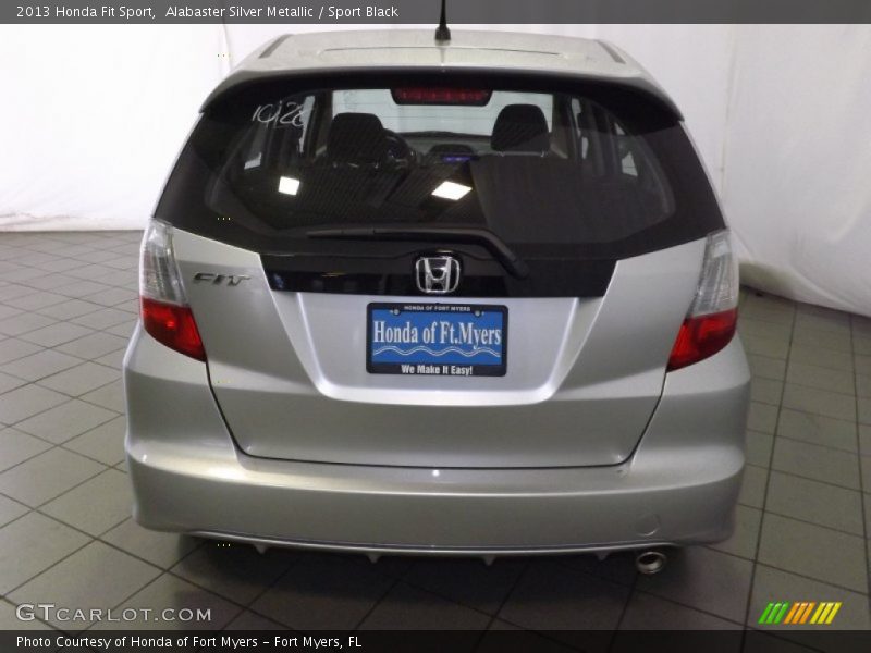 Alabaster Silver Metallic / Sport Black 2013 Honda Fit Sport