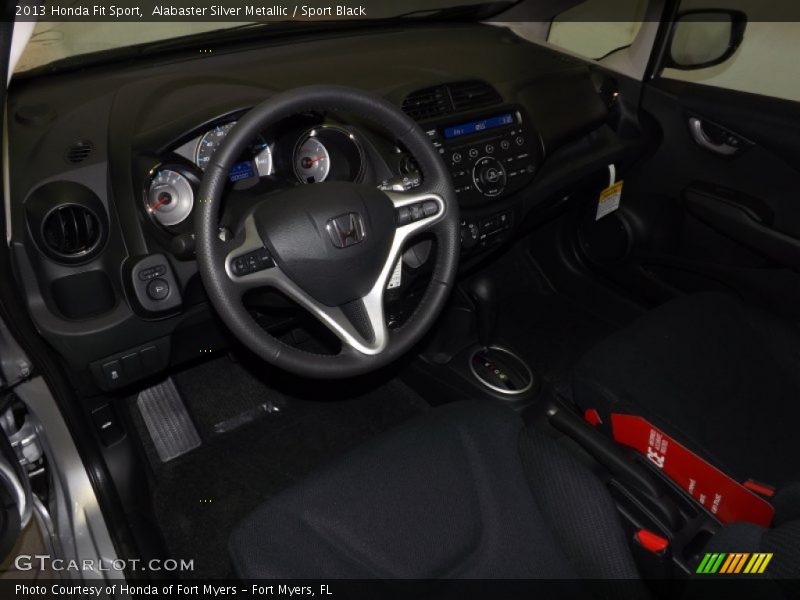 Alabaster Silver Metallic / Sport Black 2013 Honda Fit Sport